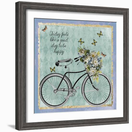 Vintage Bike-Erin Clark-Framed Giclee Print