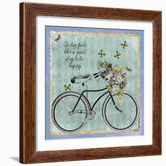 Vintage Bike-Erin Clark-Framed Giclee Print