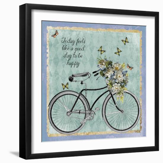 Vintage Bike-Erin Clark-Framed Giclee Print