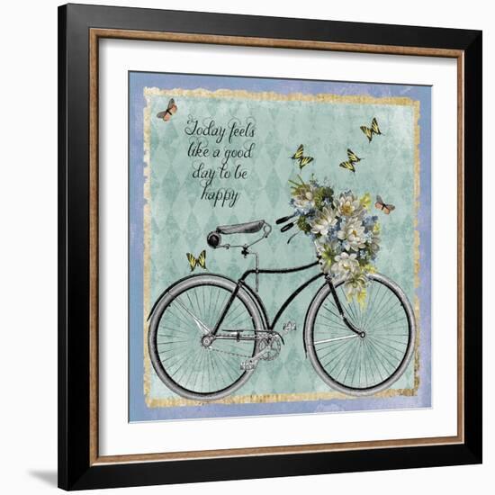 Vintage Bike-Erin Clark-Framed Giclee Print