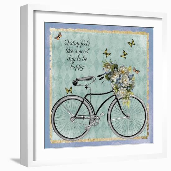 Vintage Bike-Erin Clark-Framed Giclee Print