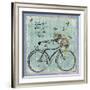 Vintage Bike-Erin Clark-Framed Giclee Print