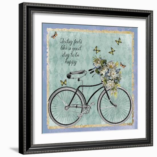 Vintage Bike-Erin Clark-Framed Giclee Print