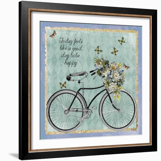 Vintage Bike-Erin Clark-Framed Giclee Print