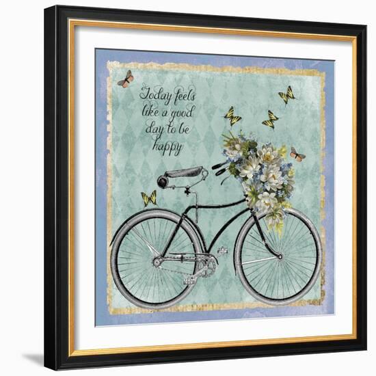 Vintage Bike-Erin Clark-Framed Giclee Print