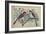 Vintage Birds (Blue)-null-Framed Art Print