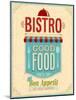 Vintage Bistro Poster-avean-Mounted Art Print