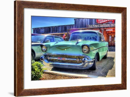 Vintage Blue Car-Robert Kaler-Framed Photographic Print