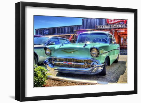 Vintage Blue Car-Robert Kaler-Framed Photographic Print