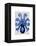 Vintage Blue Octopus 1 Underside-Fab Funky-Framed Stretched Canvas