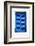 Vintage Blue Window with Shutter (Greece)-felker-Framed Photographic Print