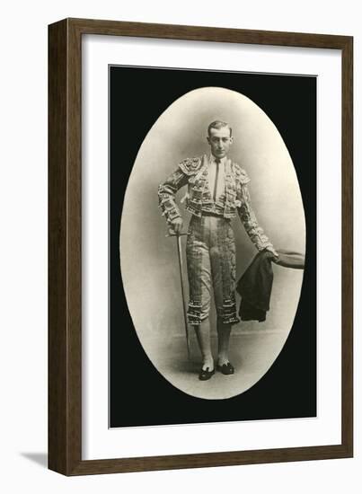 Vintage Bullfighter-null-Framed Art Print