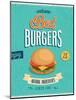 Vintage Burgers Poster-avean-Mounted Art Print