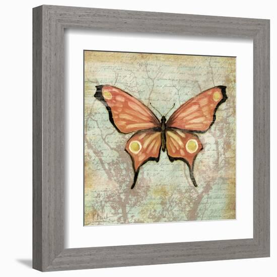 Vintage Butterflies I-Paul Brent-Framed Art Print