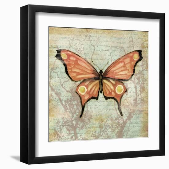 Vintage Butterflies I-Paul Brent-Framed Art Print