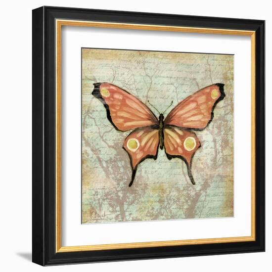 Vintage Butterflies I-Paul Brent-Framed Art Print