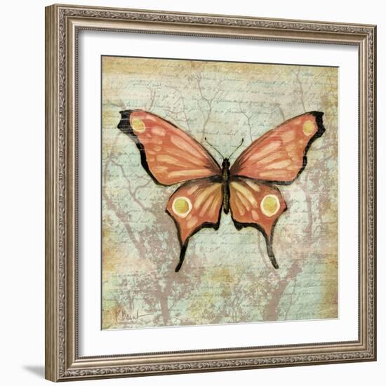 Vintage Butterflies I-Paul Brent-Framed Art Print