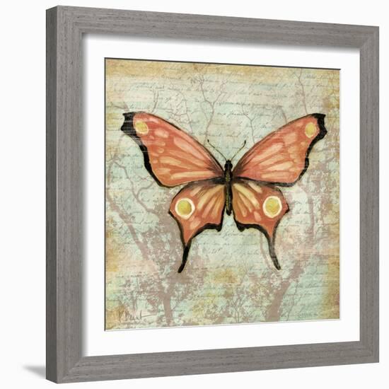 Vintage Butterflies I-Paul Brent-Framed Art Print