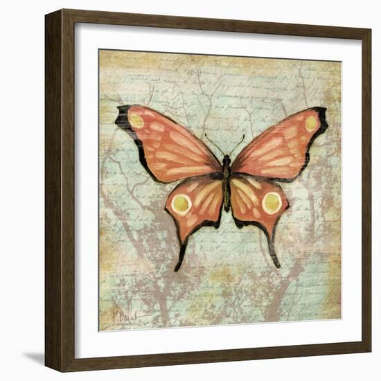 Vintage Butterflies I-Paul Brent-Framed Art Print