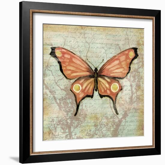 Vintage Butterflies I-Paul Brent-Framed Art Print