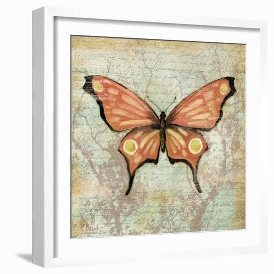 Vintage Butterflies I-Paul Brent-Framed Art Print