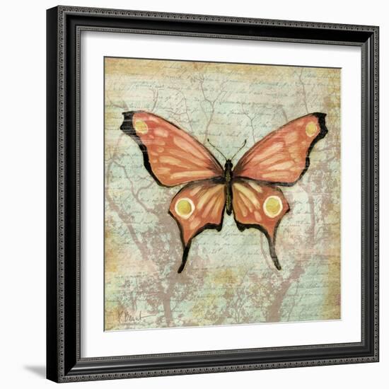 Vintage Butterflies I-Paul Brent-Framed Art Print