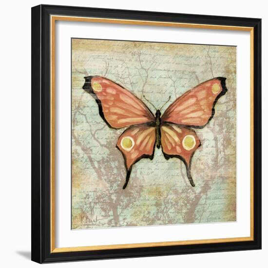 Vintage Butterflies I-Paul Brent-Framed Art Print