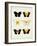 Vintage Butterflies I-Vision Studio-Framed Art Print