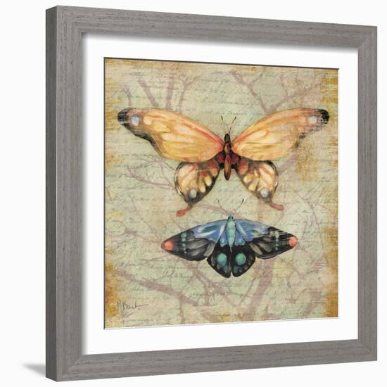 Vintage Butterflies II-Paul Brent-Framed Art Print