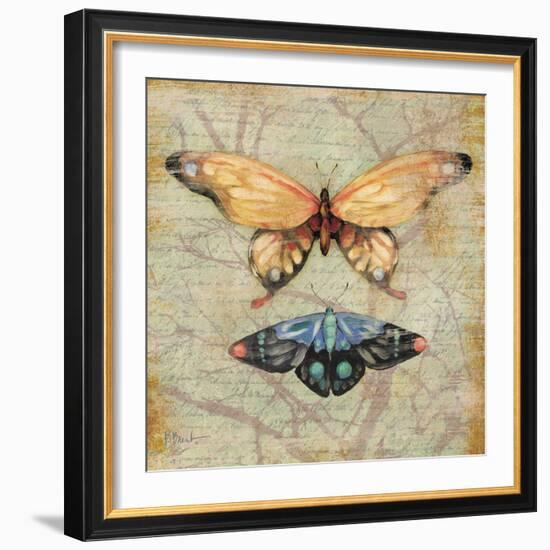 Vintage Butterflies II-Paul Brent-Framed Art Print