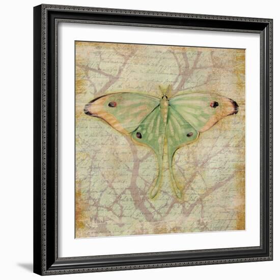 Vintage Butterflies III-Paul Brent-Framed Art Print