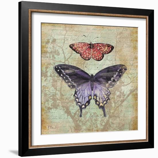 Vintage Butterflies IV-Paul Brent-Framed Art Print