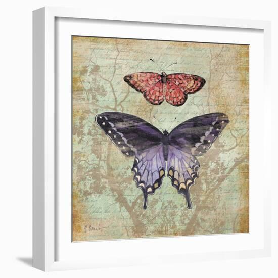 Vintage Butterflies IV-Paul Brent-Framed Art Print