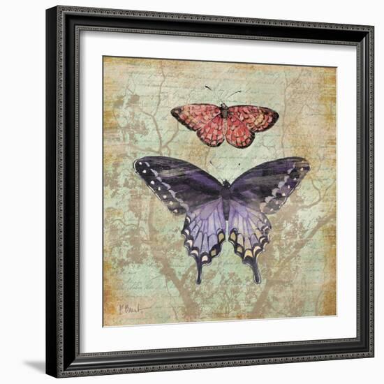 Vintage Butterflies IV-Paul Brent-Framed Art Print