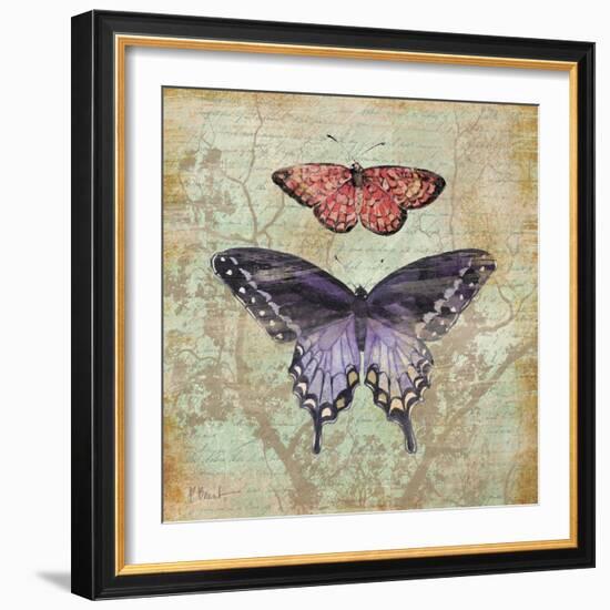 Vintage Butterflies IV-Paul Brent-Framed Art Print