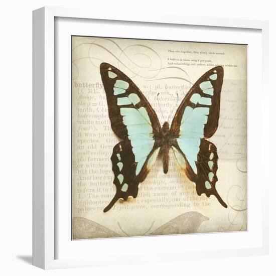 Vintage Butterfly I-Amy Melious-Framed Art Print