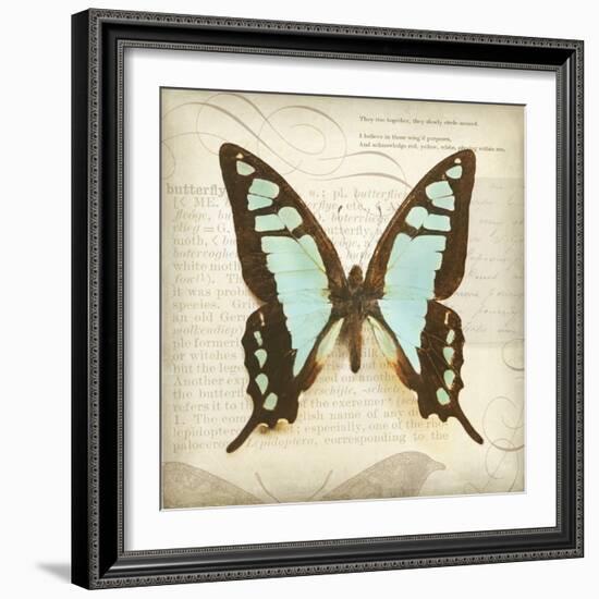 Vintage Butterfly I-Amy Melious-Framed Art Print