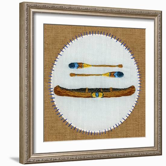 Vintage Camping Embroidery C-THE Studio-Framed Giclee Print