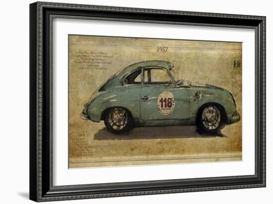 Vintage Car 118-Sidney Paul & Co.-Framed Art Print