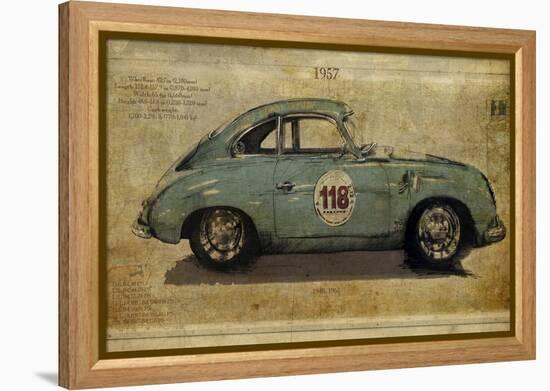 Vintage Car 118-Sidney Paul & Co.-Framed Stretched Canvas