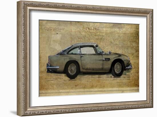 Vintage Car 1963-Sidney Paul & Co.-Framed Art Print