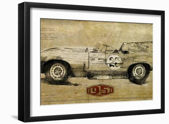 Vintage Car 23-Sidney Paul & Co.-Framed Art Print