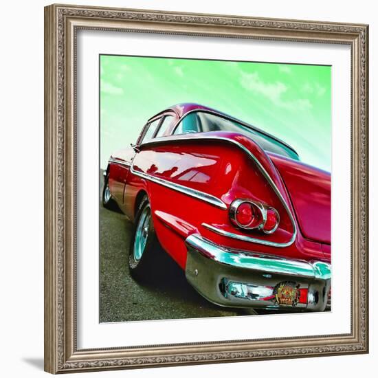 Vintage Car in America Rear View-Salvatore Elia-Framed Photographic Print