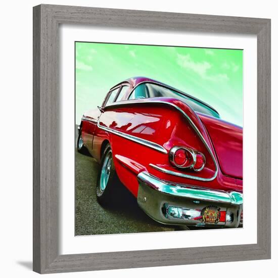 Vintage Car in America Rear View-Salvatore Elia-Framed Photographic Print