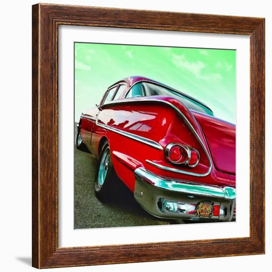 Vintage Car in America Rear View-Salvatore Elia-Framed Photographic Print