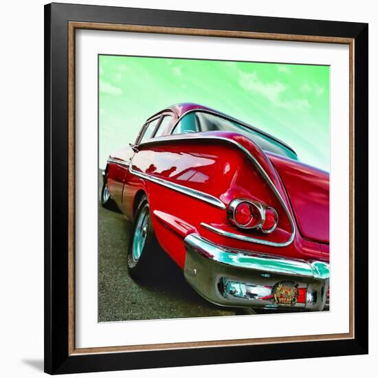 Vintage Car in America Rear View-Salvatore Elia-Framed Photographic Print