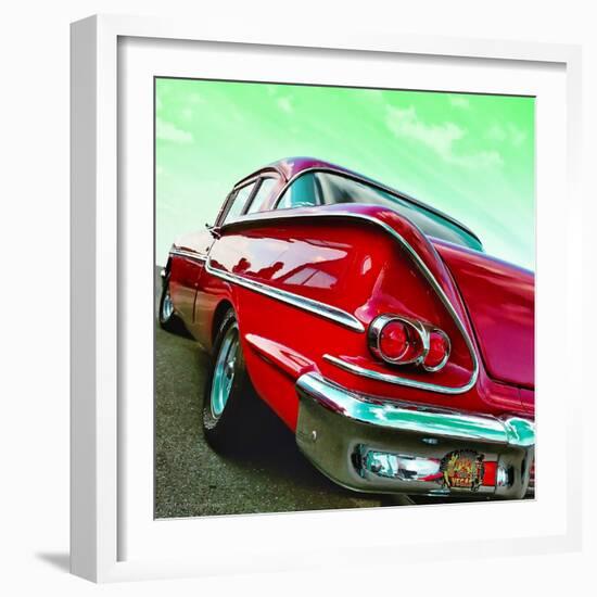 Vintage Car in America Rear View-Salvatore Elia-Framed Photographic Print