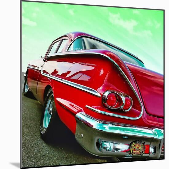 Vintage Car in America Rear View-Salvatore Elia-Mounted Photographic Print