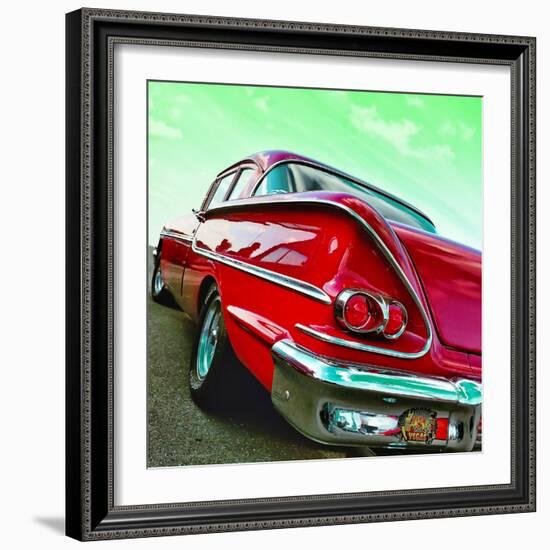 Vintage Car in America Rear View-Salvatore Elia-Framed Photographic Print