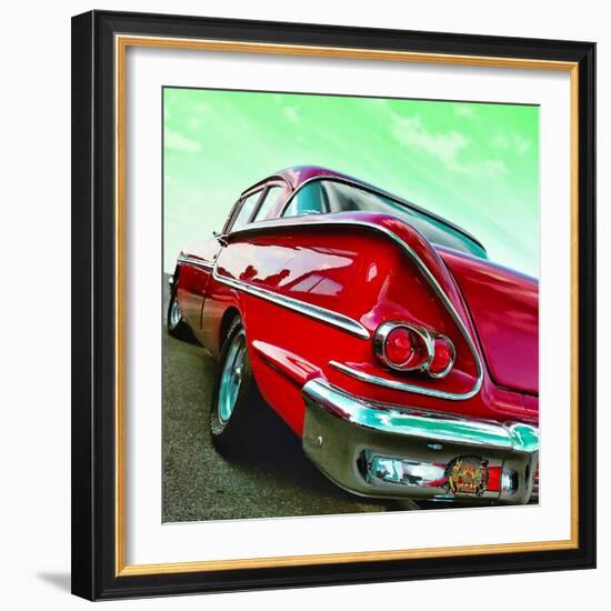 Vintage Car in America Rear View-Salvatore Elia-Framed Photographic Print